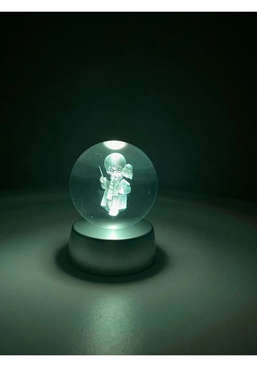 3d Harry Potter Temalı Işıklı Cam Küre Renkli