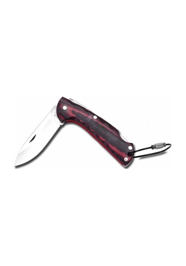 Bora 207 Mb Kilitli Mini Çakı Yuvarlak Ağızlı Mikarta Saplı Kahverengi - Gümüş