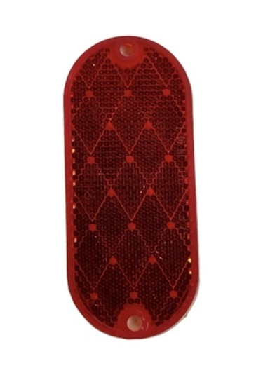 Kırmızı Vidalı & Yapıştırma  Oval Reflektör Made In Usa