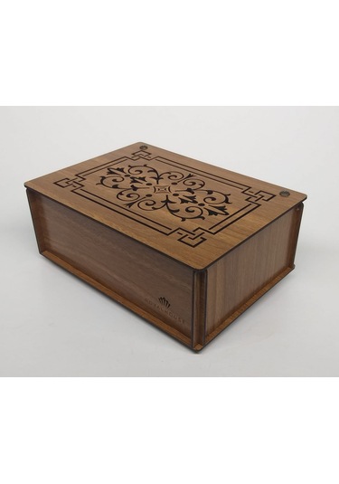 Ahşap Çay Kutusu Tea Box 9 Bölmeli Cvz 72 Adet Bitki Çayı Dahil Çok Renkli