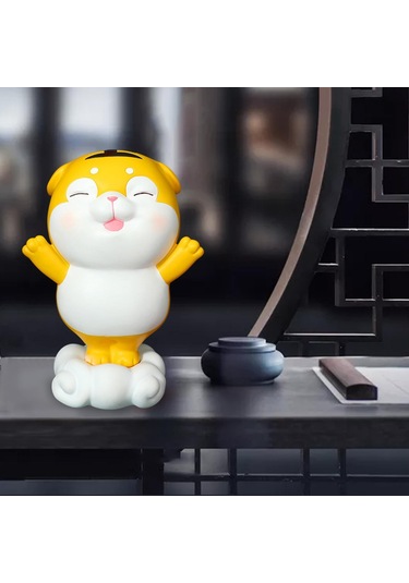 Homyl Çin Tarzı Heykeli Kumbara Para Kutusu Heykelcik Ev Ayakta Orta