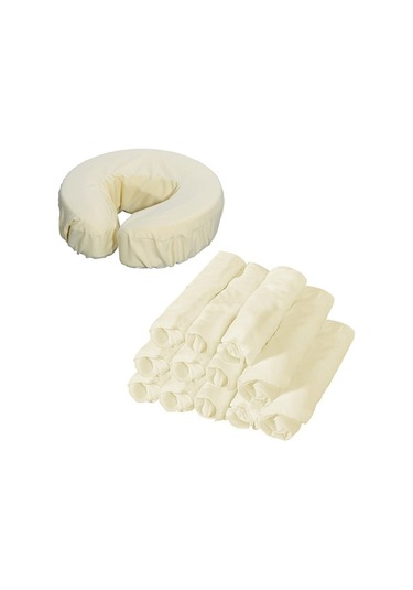 Ganzhoushop Yüz Suntek Masası Masaj Kapakları Kafalık Beşik Krem 12 Adet