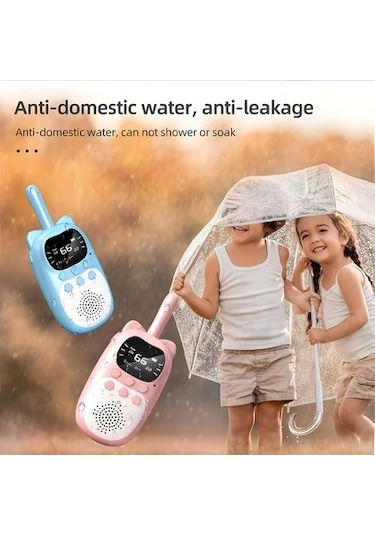 Tenfowee Cevval &ccedil Ocuk Telsizi Seti: 3km Kablosuz Konuşma, Usb Şarjlı, Vox Fonksiyonu, İkili Paket Mavi-pembe - Dış Etkinlik Ve Aile İletişimi İ&ccedil İn