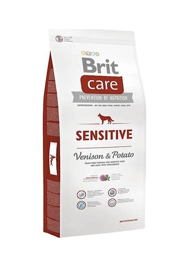Brit Care Sensitive Tahılsız Geyik Etli Hipoalerjenik Yetişkin Köpek Maması 12 KG