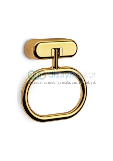 Wolf Halka Sarkaç Oval Kulp Parlak Altın