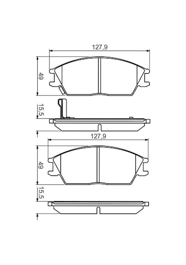 Hyundai Accent Admire Ön Fren Balatası 2000-2005 Bosch