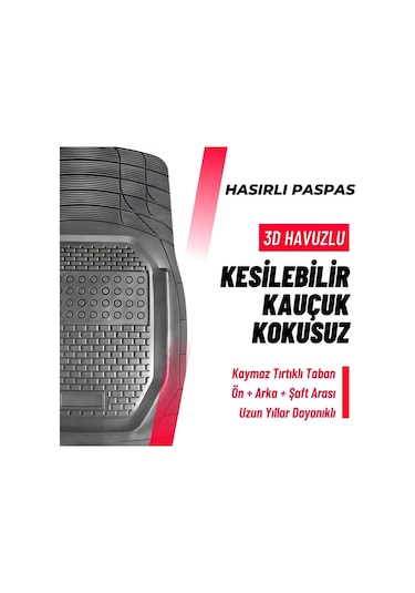 Volvo V60 Uyumlu 4d Havuzlu Hasırlı Paspas Fs