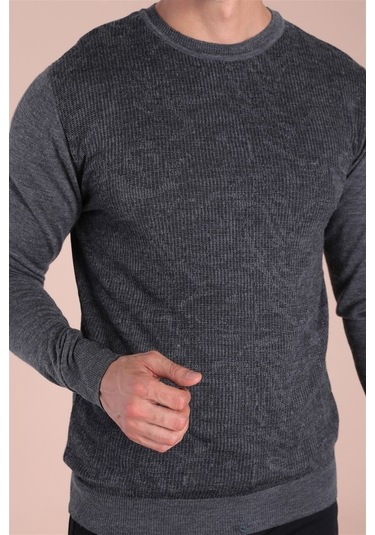 Ferraro Bisiklet Yaka Superfine Yün Kazak - Antrasit Antrasit (390467072) Antrasit