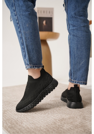 Marvin Günlük Ortopedik Kadın Sneaker Spor Ayakkabı Siyah