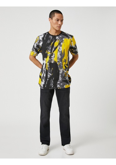 Koton Straight Fit Boru Paça Kot Pantolon - Mark Jean Siyah 3sam40024nd 3sam40024nd999 Siyah