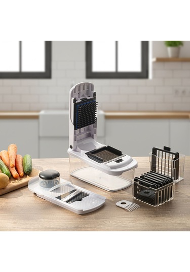 Emsan Smart Hazneli Doğrayıcı Beyaz 10 Parça Beyaz