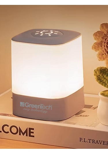 Greentech Masaüstü Şarjlı LED Aydınlatma - Gece Lambası / GT-CL09 Beyaz - Sarı