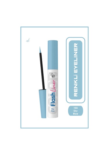 Golden Rose Flash Liner Colered Eyeliner 103 Sky Blue