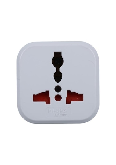 Depa İngiliz Fiş Çevirici Adaptör - İngiliz İngiliz Priz - Beyaz - 11108-uk