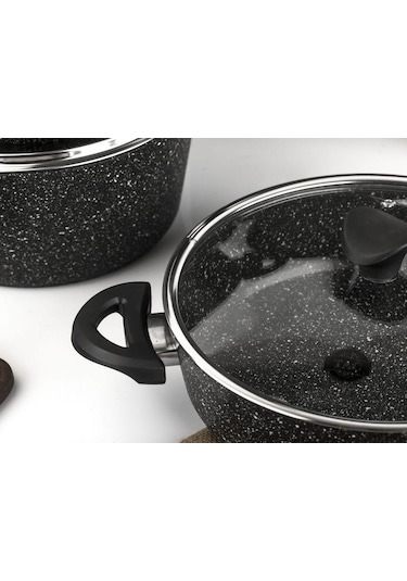 Taç 3455 Master Cook 7 Parça Granit Tencere Seti