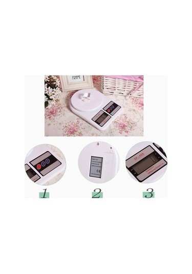 Wondernest Yüksek Hassasiyetli Gümüş Dijital Mutfak Terazisi 10kg 1g Gümüş