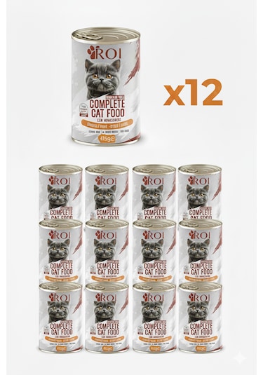 Yavru Kedi Tavuk Konservesi 12 Adet X 400 Gr.