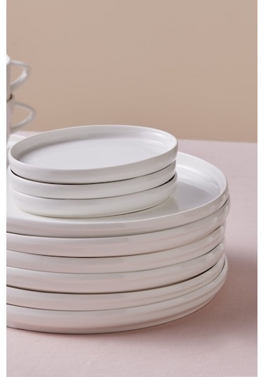 Karaca  Stream Bone Sunset 34 Parça 6 Kişilik Kahvaltı Takımı Beyaz