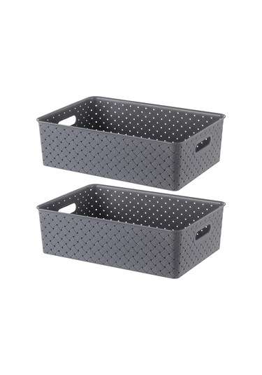 El Casa Depolama Sepeti 2 Adet, 7,5 L 58433850 Gri