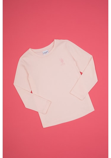 U.S. Polo Assn. Kız Çocuk Açık Pembe Bisiklet Yaka Basic Sweatshirt 50317923-VR078 U.S. Polo Assn. Kız Çocuk Açık Pembe Bisiklet Yaka Basic Sweatshirt 50317923-VR078