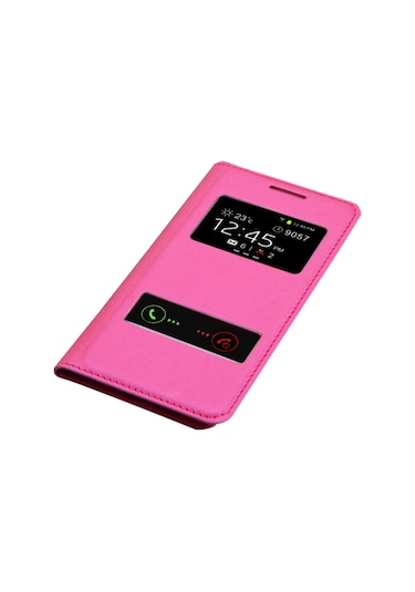 Samsung Galaxy Ace 4 S View Dikisli Deri Çift Pencereli Kilif Pem 225307003