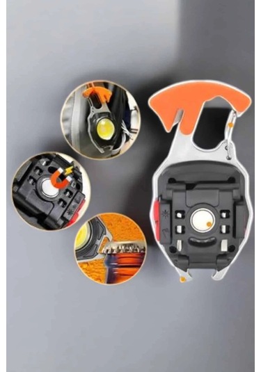 Zhltools El Feneri Acil Işık Seti Tornavida Düdük Kapak Açma Kamp Lambası