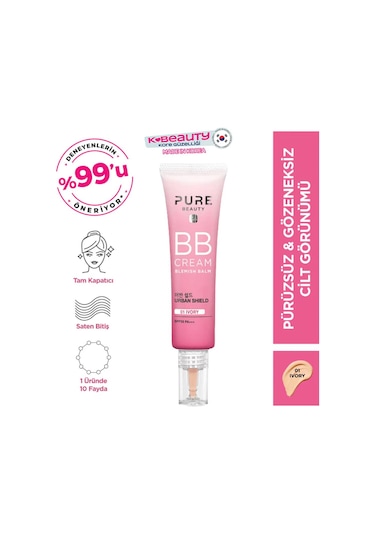 Pure Beauty BB Cream 01 Ivory SPF50 30 ML