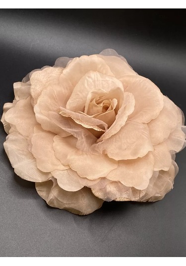 Amely Rid Büyük Ve İri Kumaş Gül Rengi Broş Tokası 175051154 Bej