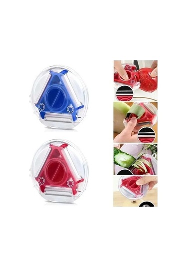 Ulzyvf Yeni 3 Lü Sihirli Trio Soyma Seti, Renkli Dilimleyici Soyucu - Çok Renkli Seçenekler Çok Renkli