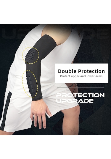 Vkemall Xl Siyah Kombat Spor Kolluk, Dirsek Ve Ön Kol Korumalı, Darbe Emici Ve Etkiye Dayanıklı Tekli