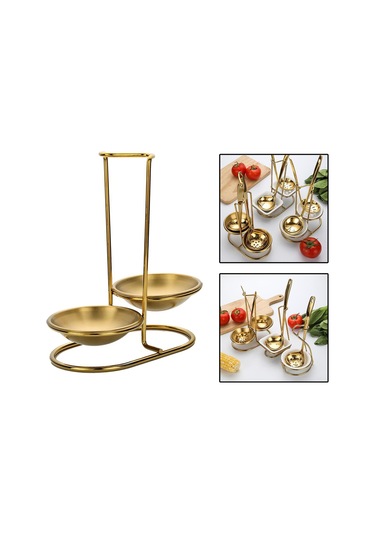 Suntek Kaşığı Yemek Dinlenme Restoran Mutfak Güveç Restoran Çift Yuvarlak Altın