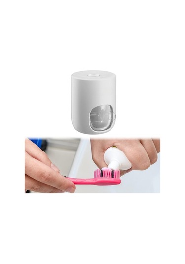 Pazly Suntek Otomatik Monte Macunu Ev Duvara Dispenseri Diş Beyaz Banyo Lf Diğer