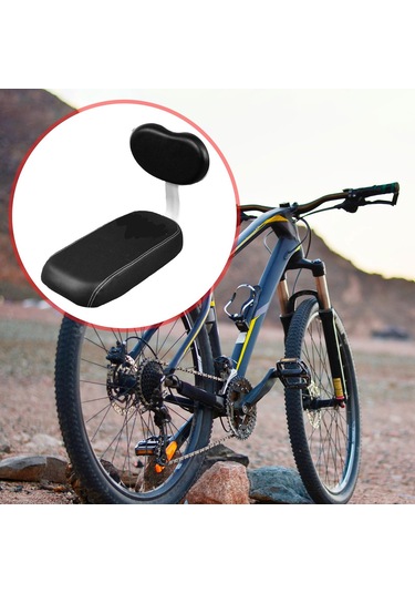 Suntek Bisiklet Arka Koltuk Minderi Sırtlıklı Çocuk Tam-siyah Tam Siyah