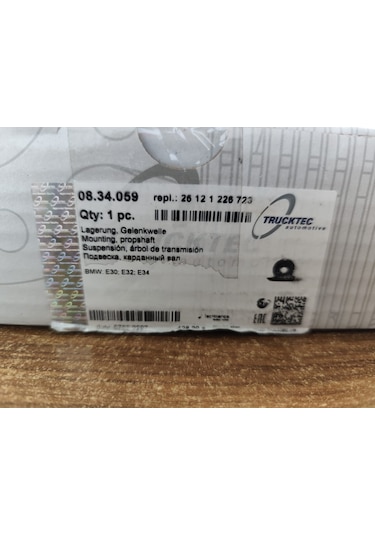Bmw E30 E32 E34 Şaft Askısı Trucktec 26121226723 08.34.059 Şaft Askısı