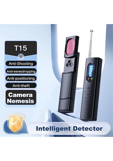 Gizli Kamera Dedektörü Anti-spy Araba Gps Takip Cihazı Dinleme Siyah