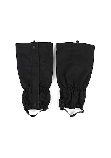 1 Çift Su Geçirmez Spor Tırmanma Legging Çorapları Yürüyüş, Kayak, Avcılık İçin Su Geçirmez Bot Kapağı - Siyah