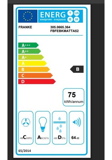 Franke Box Flush Evo FBFE BK MATT A52 Gömme Davlumbaz