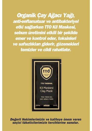 Tto Thermal Çay Ağacı Yağı Kil Maskesi 10 ML