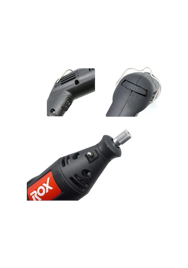 1001Alet Rox 0074 Mini Taşlama Gravür Makinası Hobi Seti 210 Parça