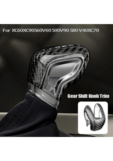 Reedark Volvo S60/s90/xc60/xc90/v60/v90 İç Mekan Karbon Fiber Vites Çubuğu Koruması 2016-2021 Diğer