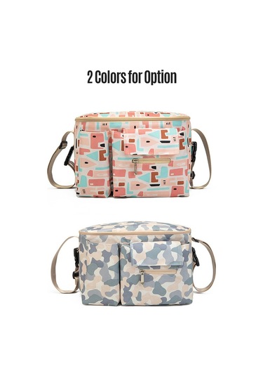 Vkemall Bebek Temel Gereçleri Çantası Bebek Bezi Çantası Bebek Arabası Çantası Gri