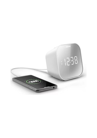 Philips Radyolu Çalar Saat Aynalı Ekranlı Çift Alarmlı Radyo