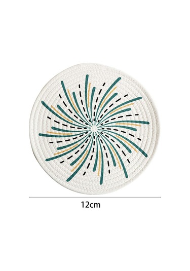 Suntek Dokuma Yuvarlak Servis Altlığı 12 Cm Örgülü Stil-d Stil D Diğer