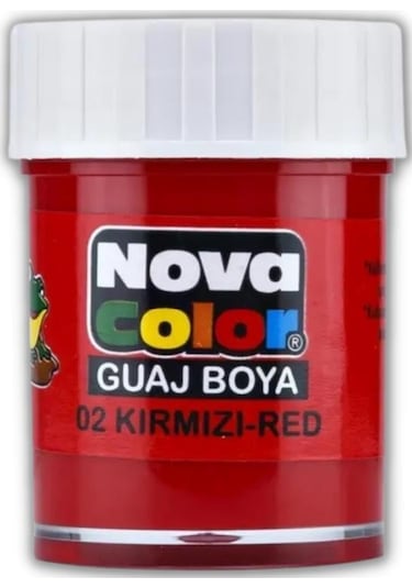 Guaj Boya 25 ml Tek Renk 1 Adet Nova Color Su Bazlı 25 ml Guaj Bo Sarı