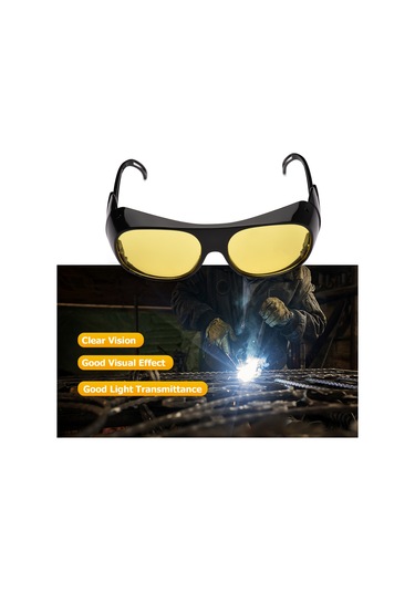 Güvenlik Koruma Kaynak Gözlüğü Sarı