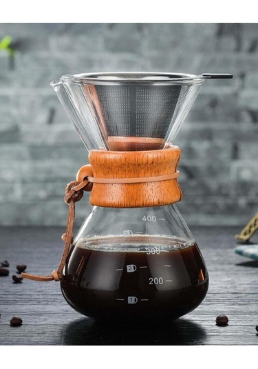 Campout Filtre Kahve Cam Set 400 ML