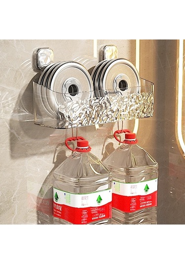 Mufunye Banyo Duş Tahtası Rakor Fırça Saç Testeresi Depolama Sepeti, Delme Yok Pet Malzeme Duvarlı Organizatör Büyük Boy Tamamlayıcı Sepet - Tek Başına Tavsiye Edilmez Diğer