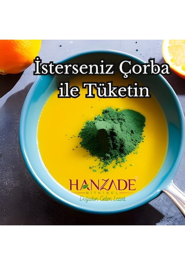 Hanzade Bitkisel Yenilebilir Spirulina Yosun Tozu 25 G