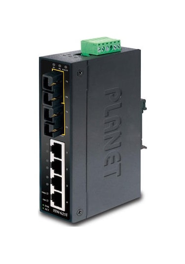Planet Pl-ısw-621t 4 Port 10/100/base-tx 2 Port Sfp Sc Endüstriyel Ethernet Switch