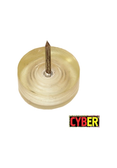 Çap 25X10 MM Elastomer Çivili Tapa (Şeffaf)